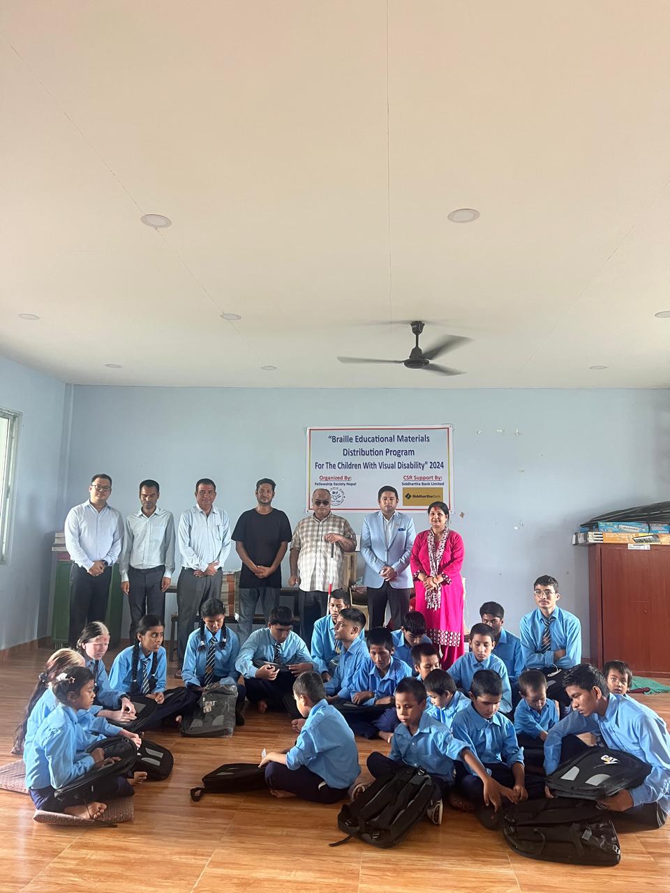 Support for Braille Education Materials at Shree Panchodaya Secondary School